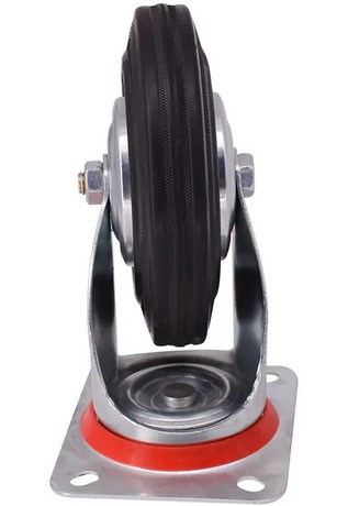 Otočné kolesá ku kočíku, gumené 125mm, samonastavovacie