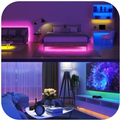 SMD 2835 LED PÁS VODEODOLNÉ FAREBNÉ RGB 5M LED + DIAĽKOVÉ NAPÁJANIE