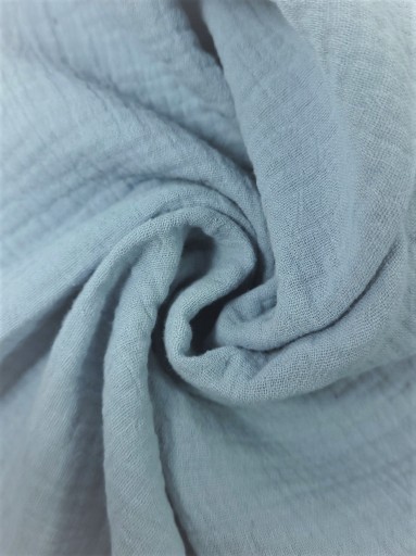 Bavlnený mušelín 100% modrý materiál 0,5 mtr