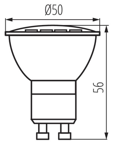 LED žiarovka TOMIv2 svetelný zdroj SHAFT GU10-CW 1,2W 105lm 6500K