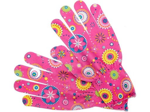 Záhradné rukavice Pink Flo, veľkosť 8 - 1 pár