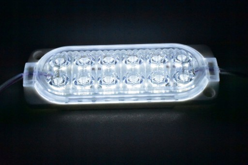 LED modul 12V 2,4W vodeodolný IP65 STUDENÁ BIELA