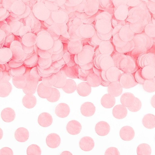 Confetti Circles svetlo RUŽOVÝ 15g hodvábny papier