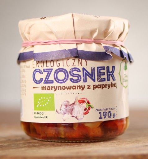 Bio marinovaný cesnak s korením 190g Dary Natury