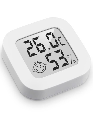 ELEKTRONICKÝ PRIESTOROVÝ TEPLOMER DIGITÁLNY vlhkomer METEOSTANICA + BATÉRIA