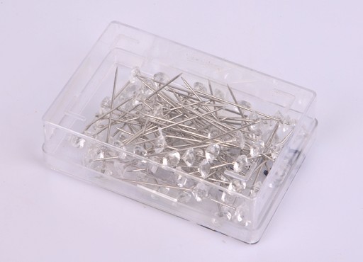 Diamantové ozdobné špendlíky 10 mm 80 ks