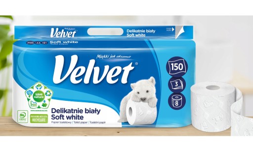 Toaletný papier Velvet Soft 8x18,3m|146m|3-in|cel*