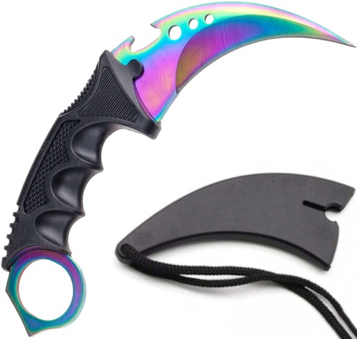 INDONESIA KARAMBIT Nôž RAINBOW CAW CSGO 19 cm