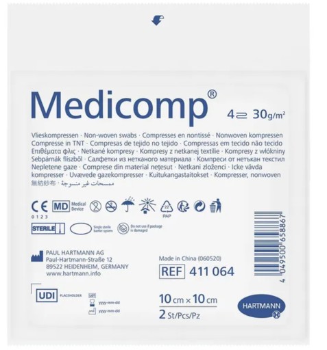HARTMANN - Medicomp 10 x 10 cm, 25 x 2 ks. sterilné