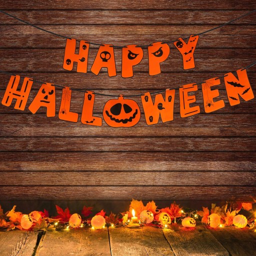 GARLANDA, HAPPY HALLOWEEN, TEKVICA, PANAN, 200 cm