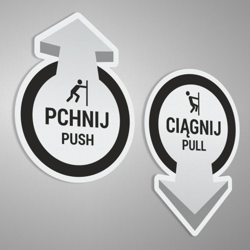 Nálepky Push Pull Push Pull