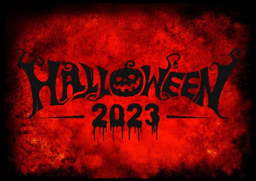 HALLOWEENSKÝ BANNER PLAGÁT Tmavý vzor