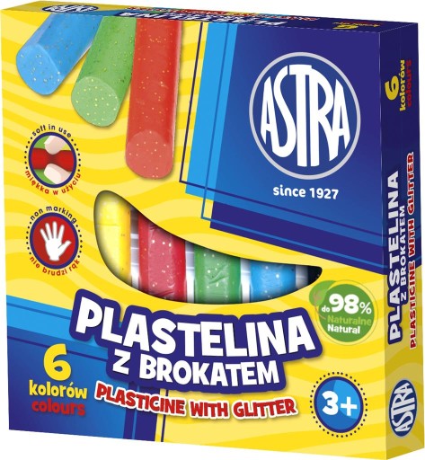 PLASTICINA 6 FARIEB S ASTR GLITROM