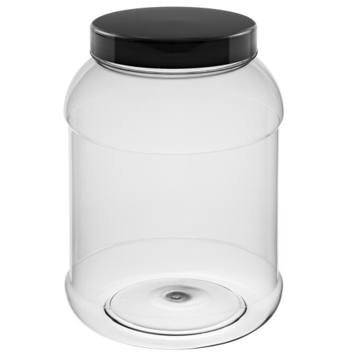 XXL PLASTOVÁ JAR 2500ml nádoba 2,5L PET müsli cestoviny do jedla