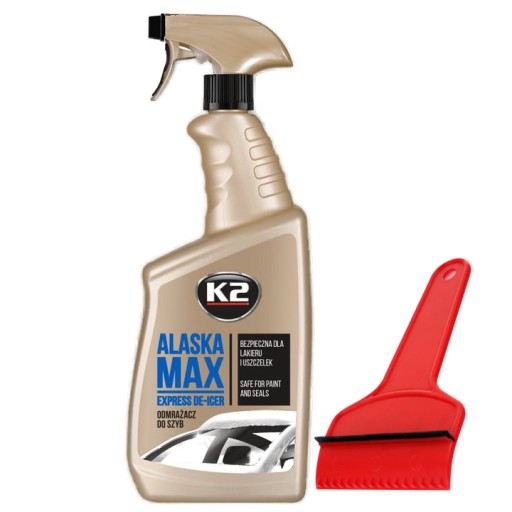 K2 Alaska Max 700ml Rozmrazovač okien + škrabka