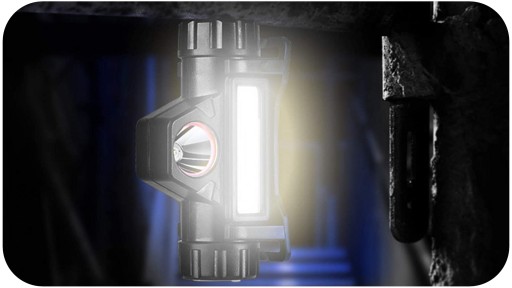 COB HLAVNÁ LAMPA 4v1 HLAVNÁ LAMPA S MAGNETOM