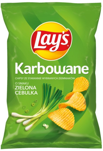 LAY'S LAYS Zemiakové lupienky Zelená cibuľa Zelená cibuľa 120g