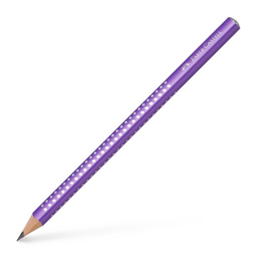 Trojuholníková ceruzka Sparkle Jumbo Faber-Castell B fialová