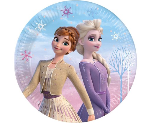 Papierové taniere Frozen 2 Wind Spirit, 23 cm, 8 ks.
