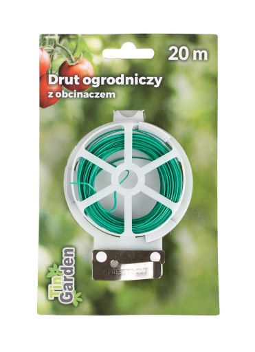 POTAHOVANÝ ZÁHRADNÝ DRÔT NA VIAZANIE RASTLÍN S REZAČOM 20 m