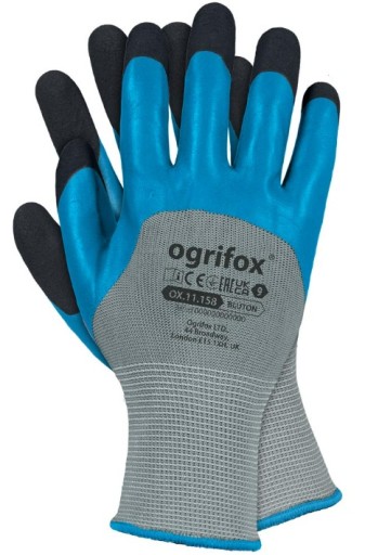 Pracovné rukavice BLUTON R. 10 potiahnuté latexom