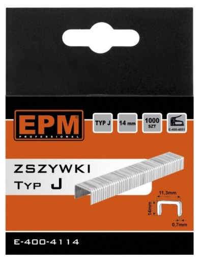 ZOŠÍVAČKY 1000KS 14MM J-014