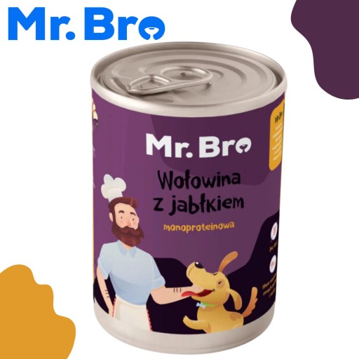Pán. Bro Hovädzie mäso s jablkom 400g – Monoproteín