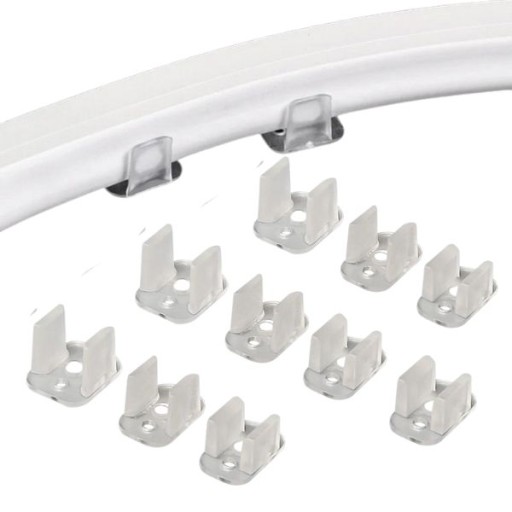 Sada 10 kusov 6mm montážnej konzoly pre LED pásy NEON FLEX