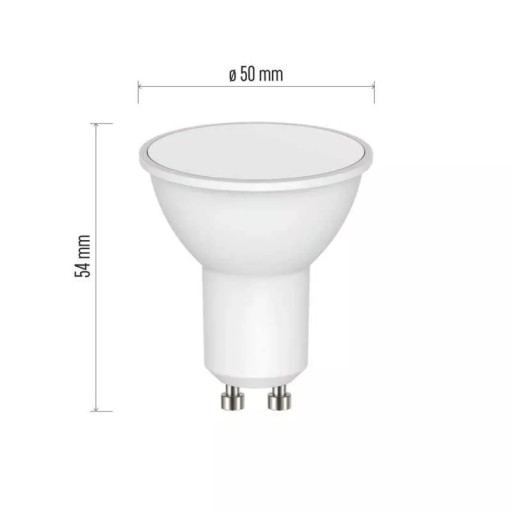Klasická MR16 5,7W GU10 LED žiarovka teplá biela