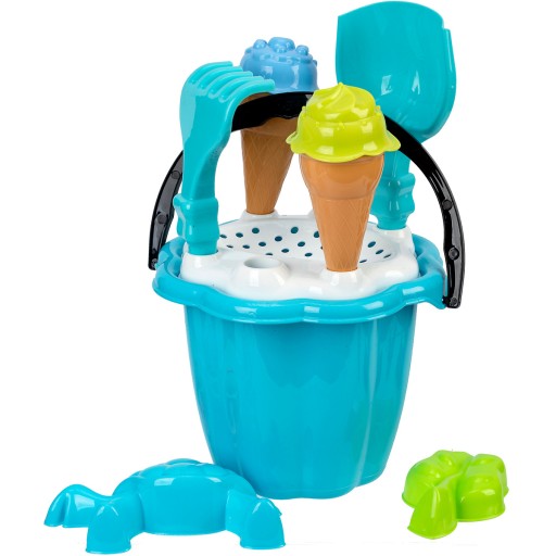 Vedro na piesok so zmrzlinou a formičkami