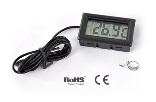 ELEKTRONICKÝ PANELOVÝ TEPLOMER -50°C +110°C SONDA 1m
