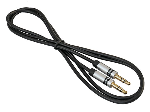 JACK kábel 3,5mm 3P TRS stereo zástrčka-zástrčka SLIM VITALCO 1m
