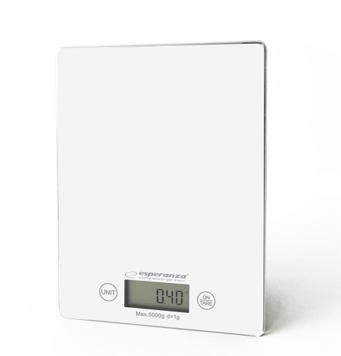 ELEKTRONICKÁ KUCHYŇSKÁ VÁHA BIELE SKLO PRESNÝ LCD DOTYKOVÝ 5KG