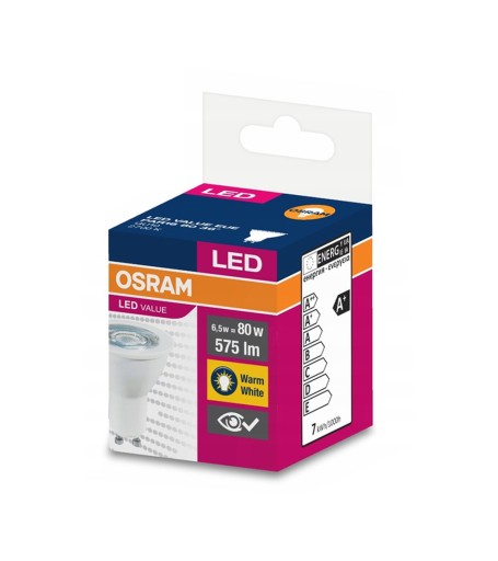 LED HALOGÉNOVÁ ŽIAROVKA 6,9W 80W GU10 36' 2700K OSRAM