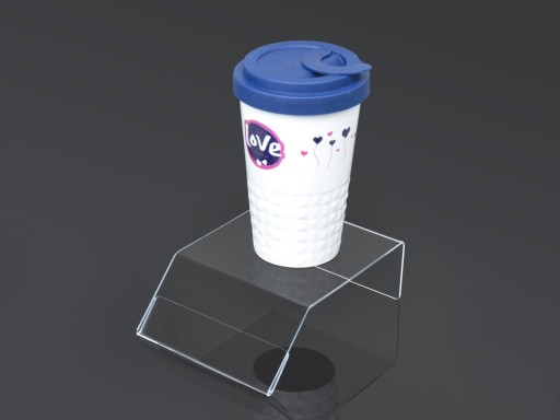 PLEXI VÝSTAVNÝ STOJAN NA ŠPERKY, KAMEŇ 8cm