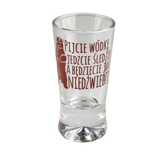 Glasmark Humor poháre na vodku zvieratá transparentné 25 ml 6 kusov