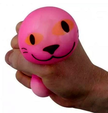 Gniotek Kitten 1 zo 4 Na výber 8 cm ružovo modrá