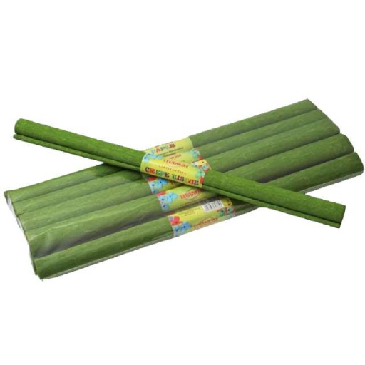 Hodvábny papier, krčený, CREEPE, rolka, ZELENÝ, 200 cm