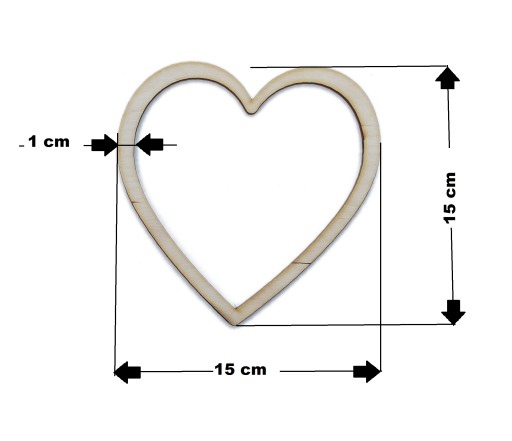 priemer 15 cm, 1 ks Srdcový prsteň lapač snov