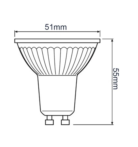 OSRAM LED žiarovka GU10 6,9W=49W 620lm 4000K 120°
