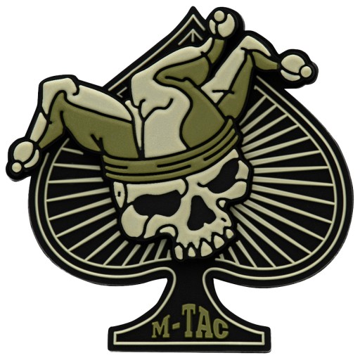 3D NÁŠIVKA ACE OF SPADES LEBEKA S KVETOVÝM KLOBÚKOM M-TAC OLIVOVÁ/ČIERNA