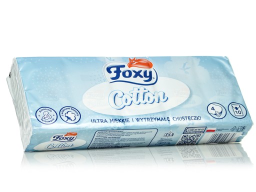 Bavlnené obrúsky, 4 vrstvy. 10 ks.
