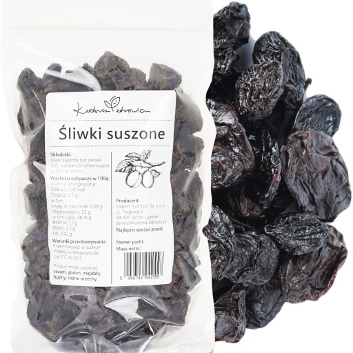 Sušené slivky KUCHNIA ZDROWIA 500G Sušené slivky