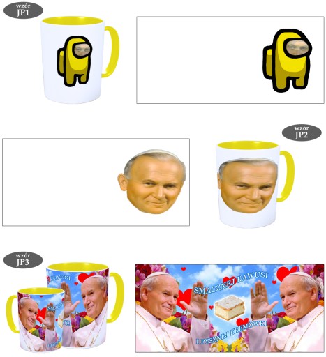 HRNČEK John Paul 2 vtipný darček JP2 papaj