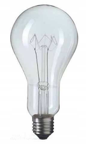 ISKRA E40 500W 230V klasická žiarovka, priehľadná