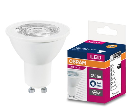 OSRAM LED HALOGENOVÁ ŽIAROVKA GU10 4,5W=50W 4000K 350l