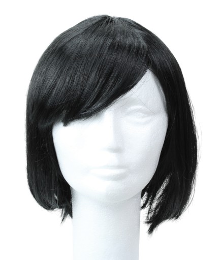 Parochňa krátka na karnevalový večierok s parochňami 30cm