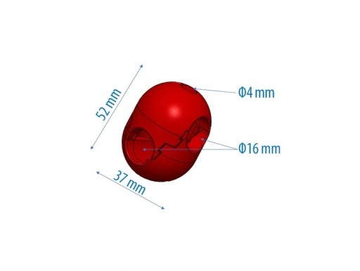 KRÍŽOVÝ KONEKTOR SUN - ZÁPADKA PRE 16 mm LANÁ