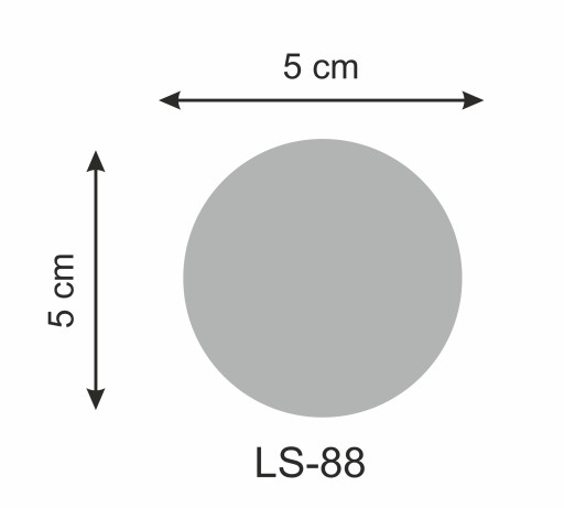 Kruh Akryl ZRKADLO 5x5 cm LS-88 2 kusy