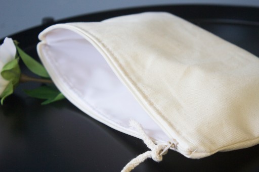 EKO bavlnená cestovná kozmetická taštička 25x16cm 220g s vrecúškom na zips